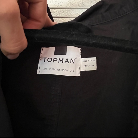 TopMan Fishtail Long Coat Jacket With Hood - Picture 9 of 12